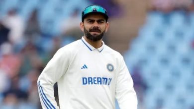 Virat Kohli celebrates a century in Test cricket