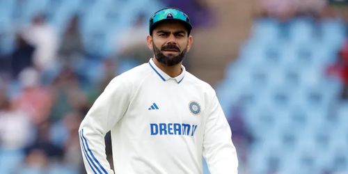 Virat Kohli celebrates a century in Test cricket
