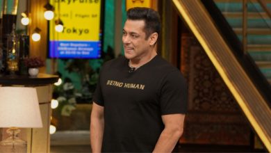 Salman Khan on the set of The Great Indian Kapil Show. | Image courtesy: Hindustan Times