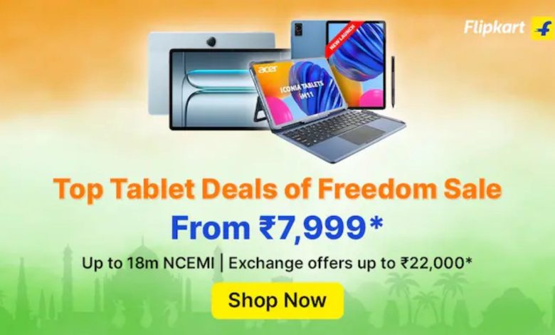 Flipkart Freedom Sale 2024 tablet deals banner
