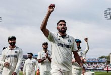 Mohammed Siraj delivering a fierce spell for India in 2025