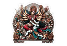 दुर्गा माता द्वारा महिषासुर वध की प्रतिमा